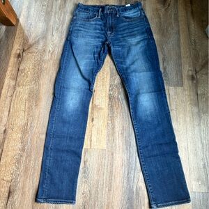 Men's Lucky Brand 121 Dark Blue Slim Straight Leg Jeans Size 28X34